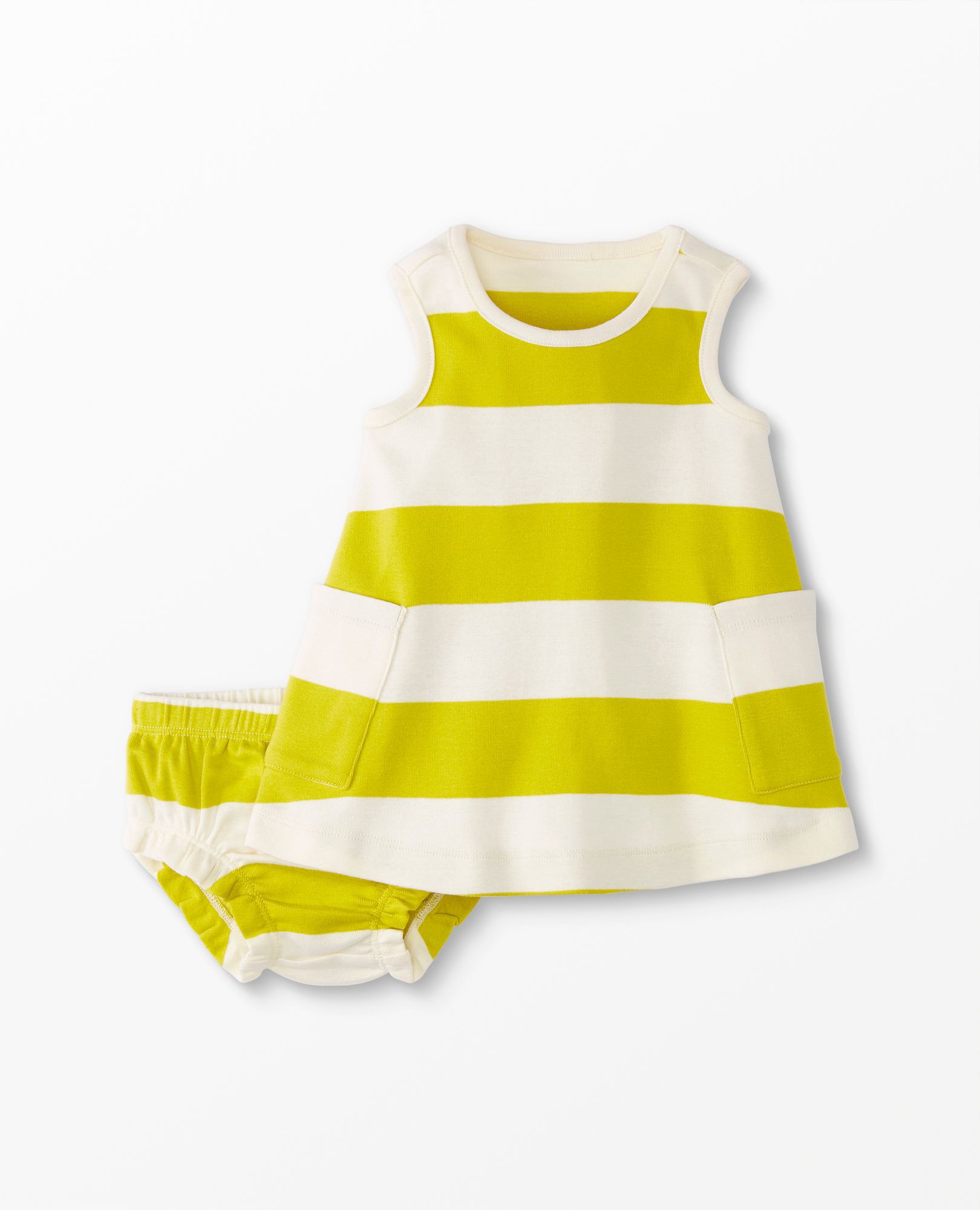 Baby Striped Pocket Dress & Bloomer Set