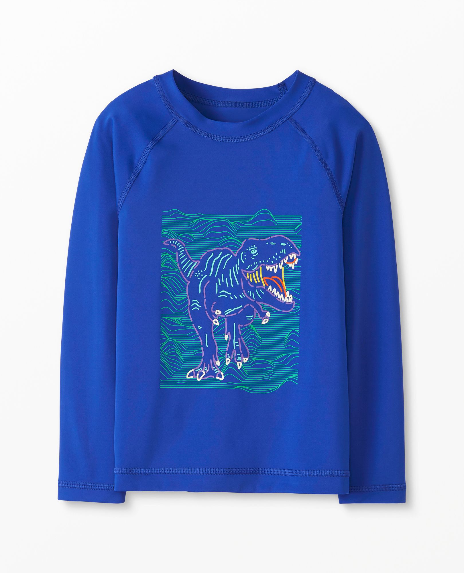 Graphic Long Sleeve Sunblock Rash Guard Top