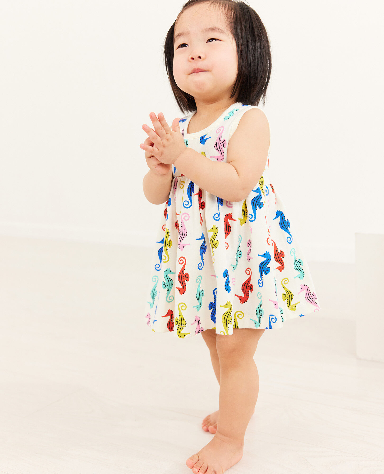 Baby Print Dress & Bloomer Set