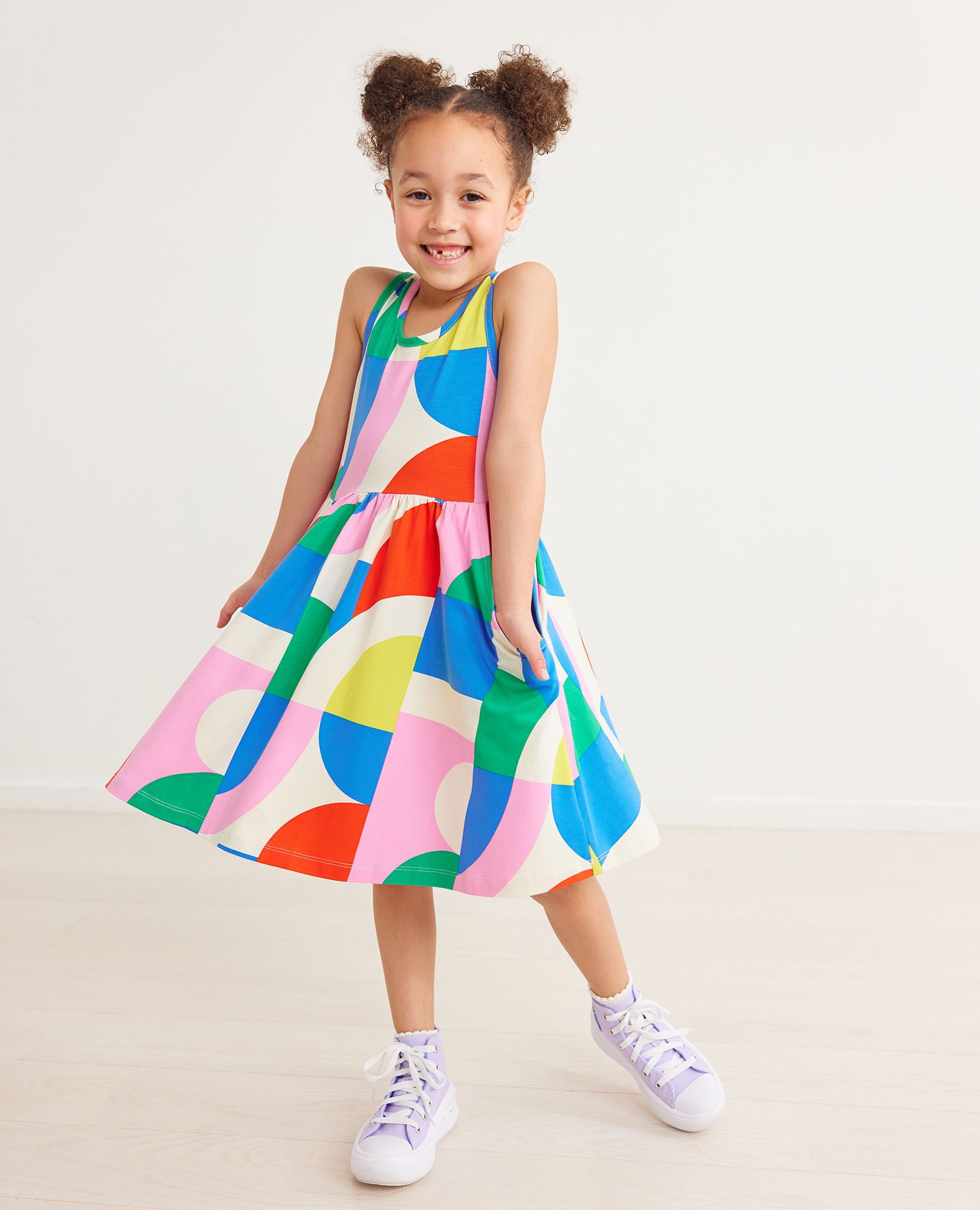 Print Racerback Skater Dress