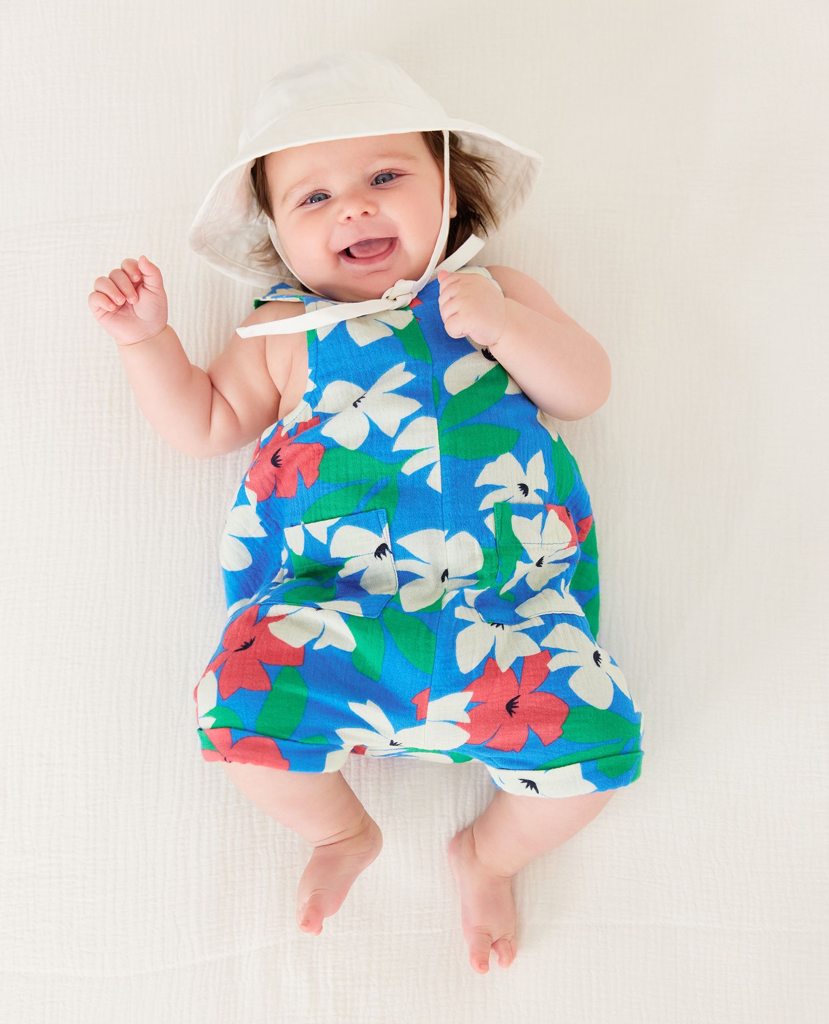 Baby Print Muslin Shortalls