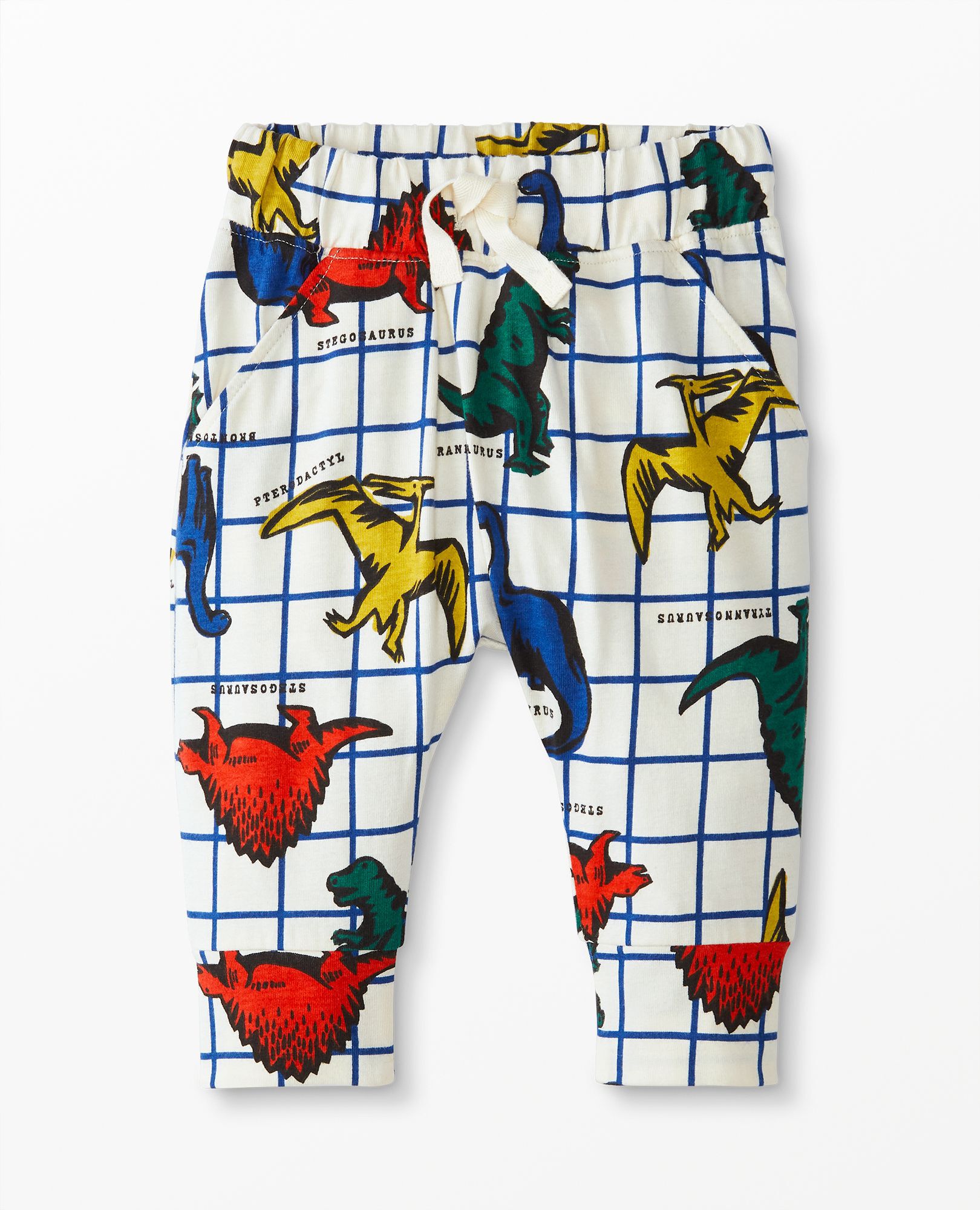 Baby Print Knit Jogger In Combed Cotton