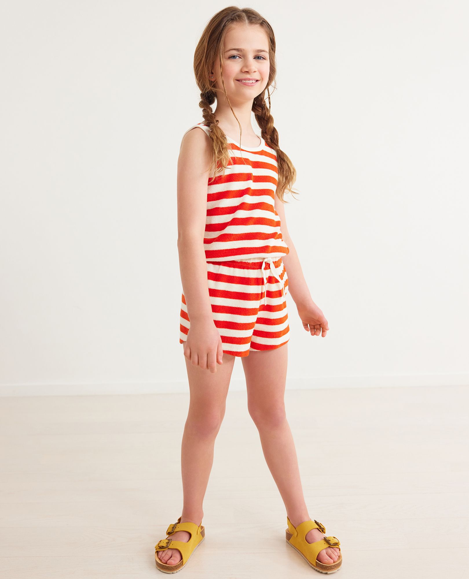 Print Girls Tank Top & Shorts Set