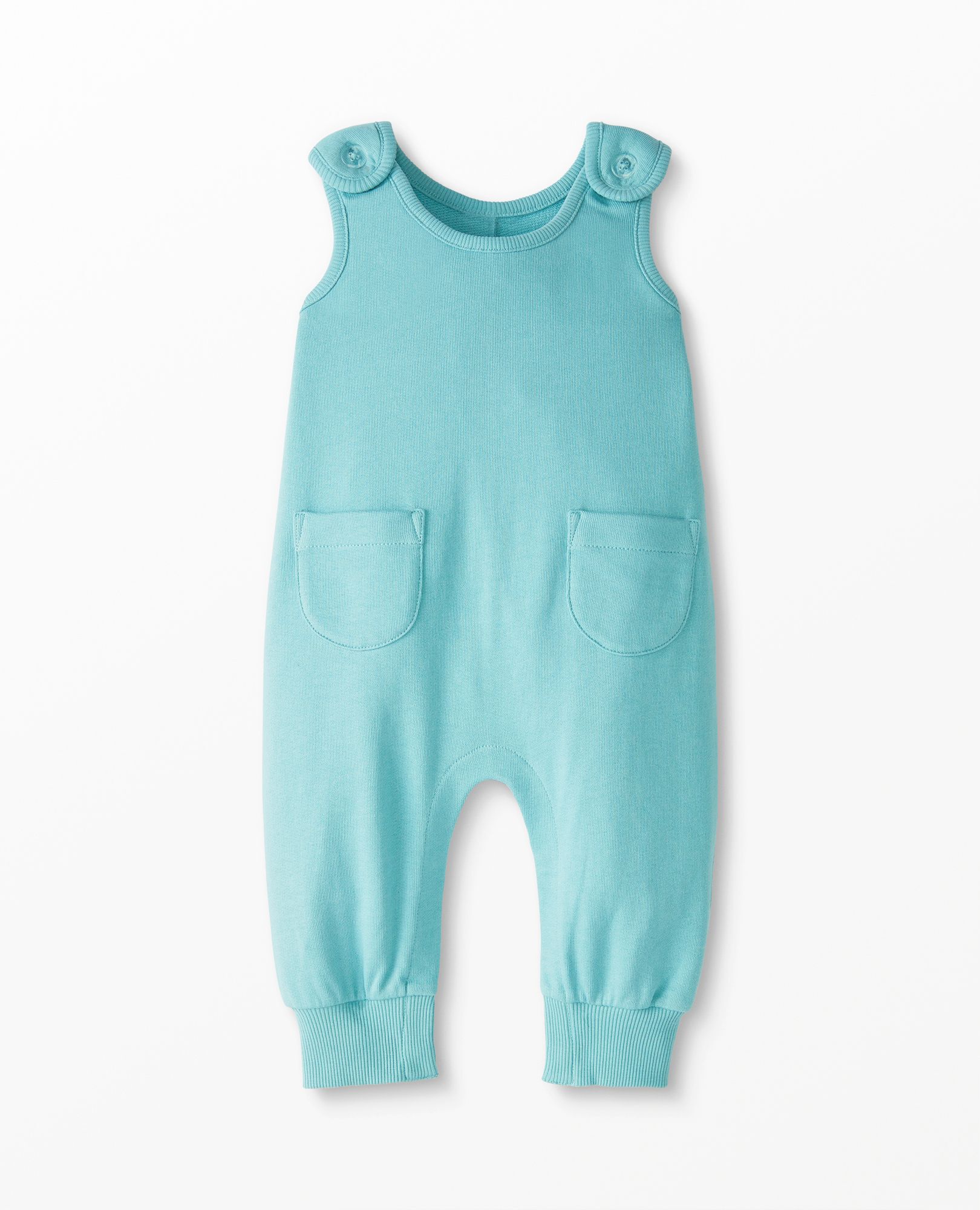 Baby Pocket Overalls In French Terry