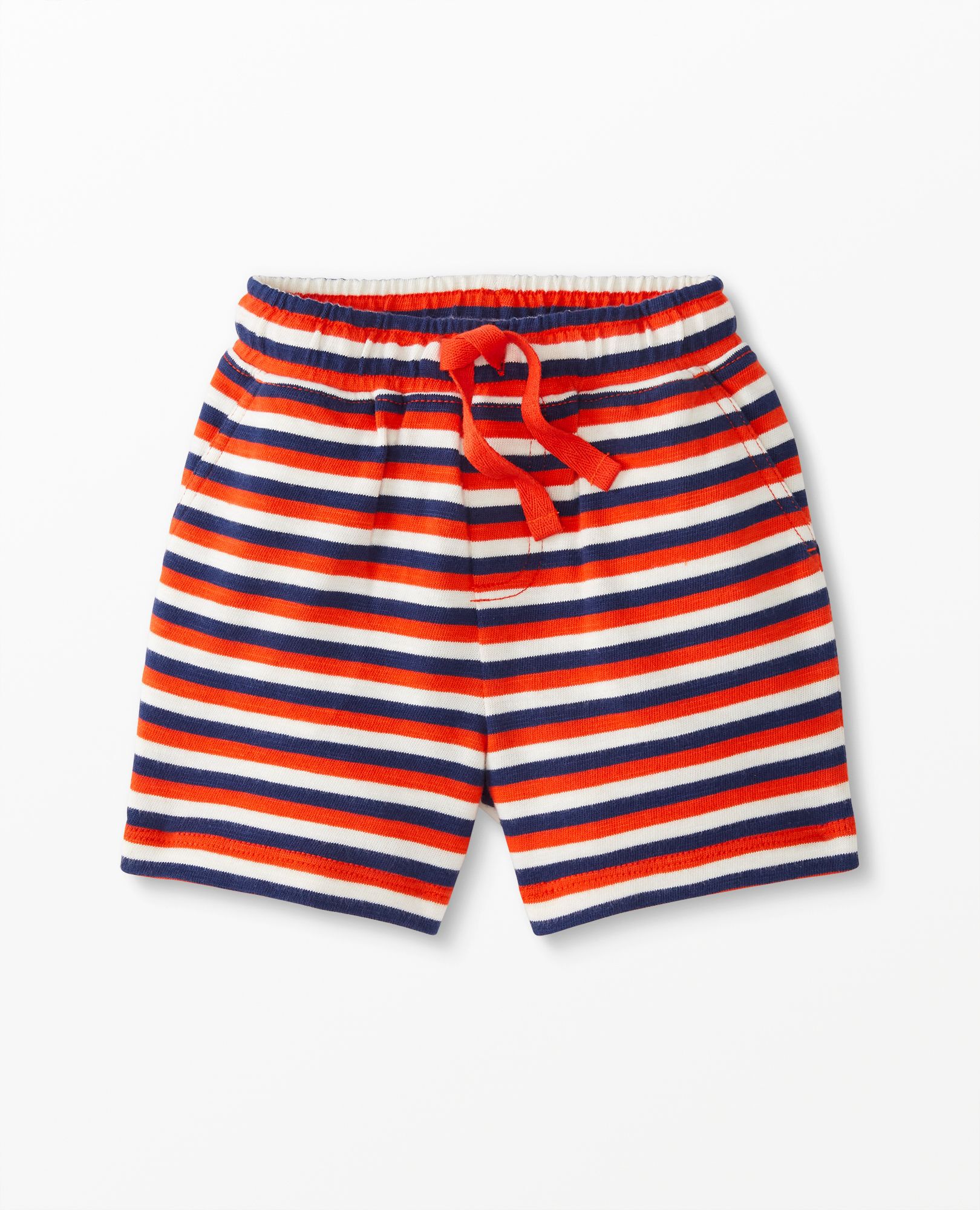 Baby Striped Shorts In Slub Cotton
