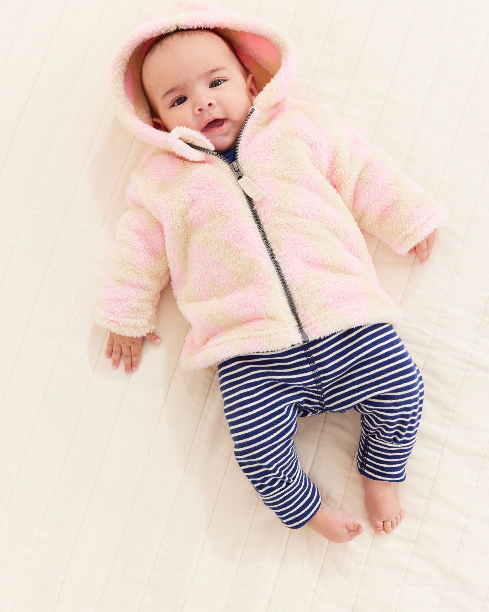 Baby Print Jacket In Marshmallow
