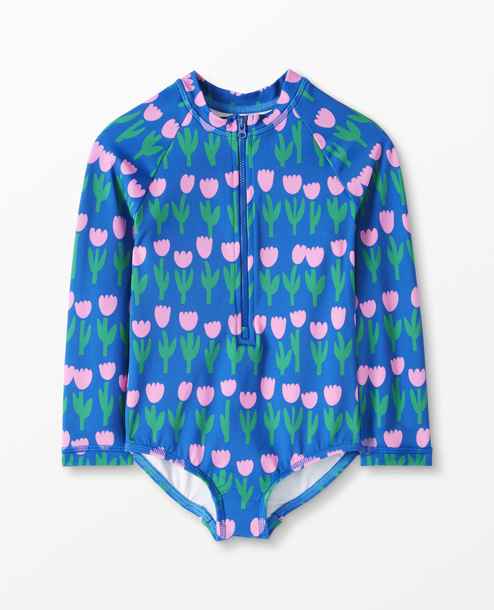 Print Rash Guard One Piece Swimsuit