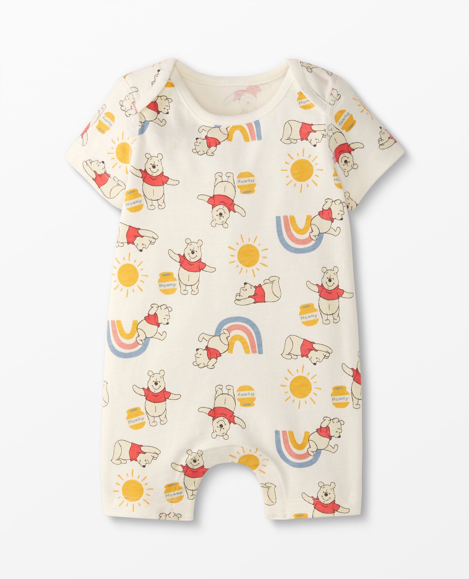 Baby Winnie The Pooh Summer Short Sleeve Romper