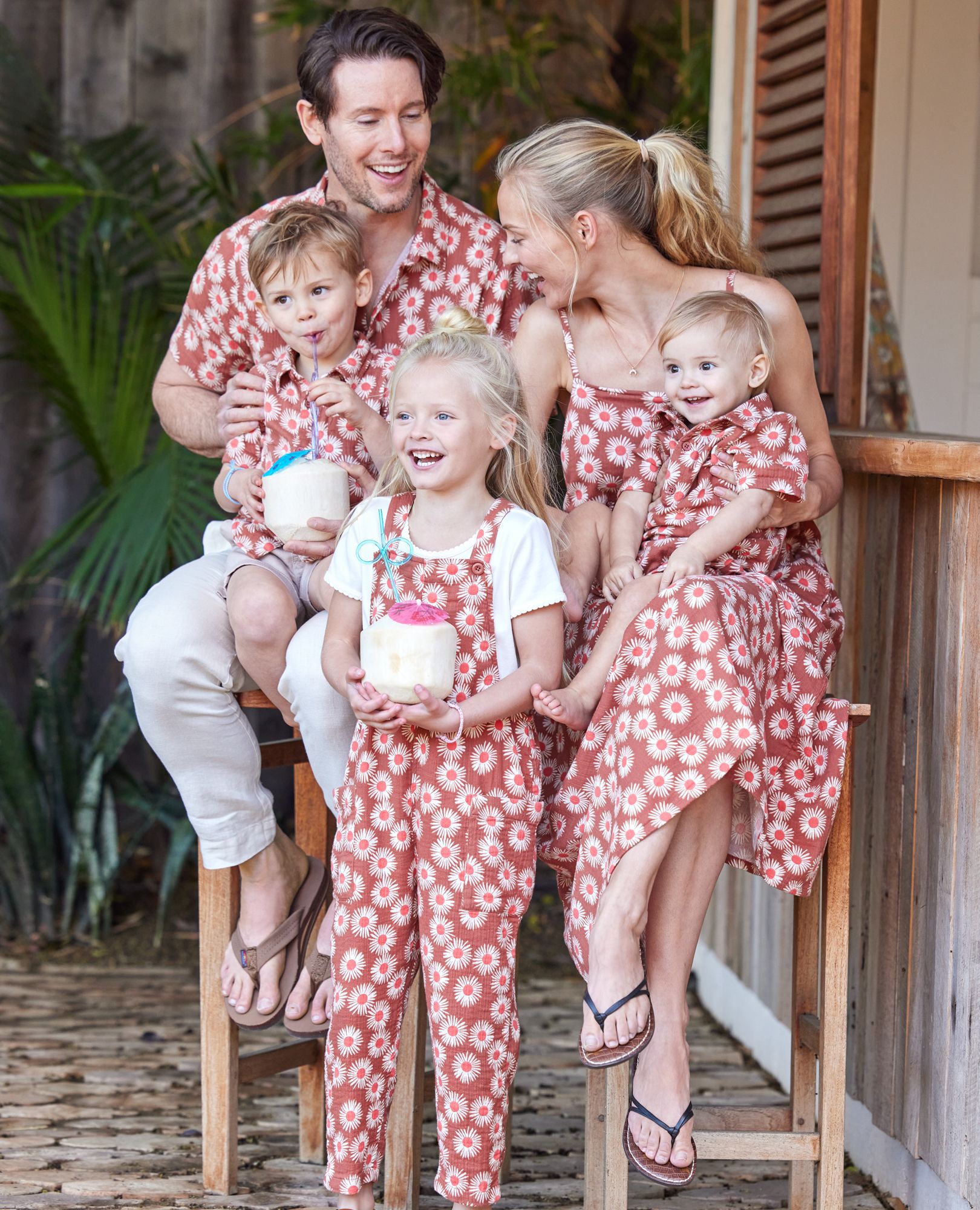 Print Muslin Overalls