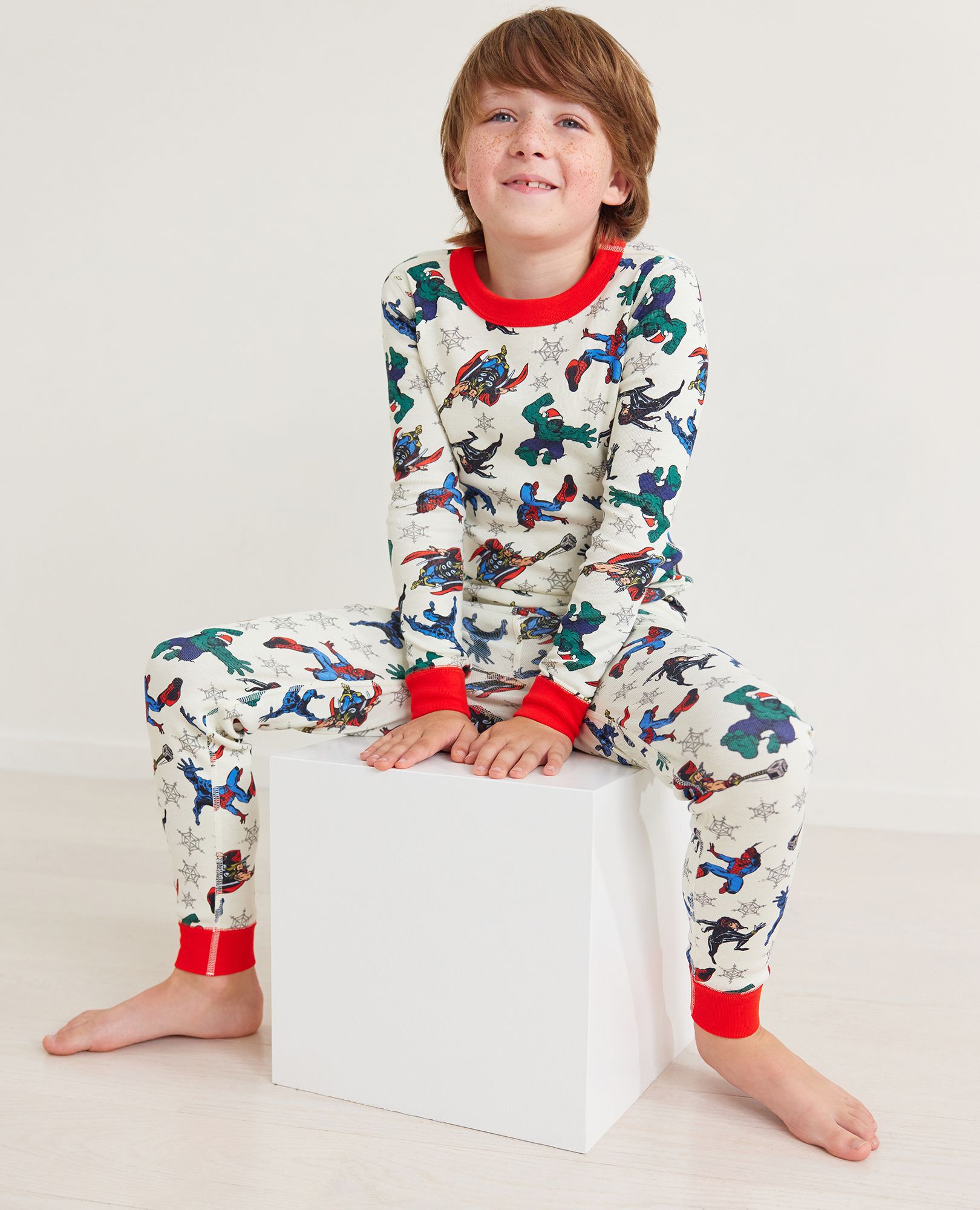 Marvel Avengers Holiday Long John Pajama Set