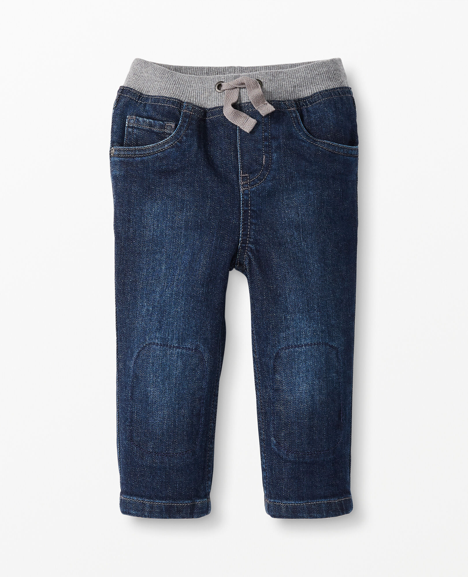 Double Knee Pull-On Relaxed Jeans