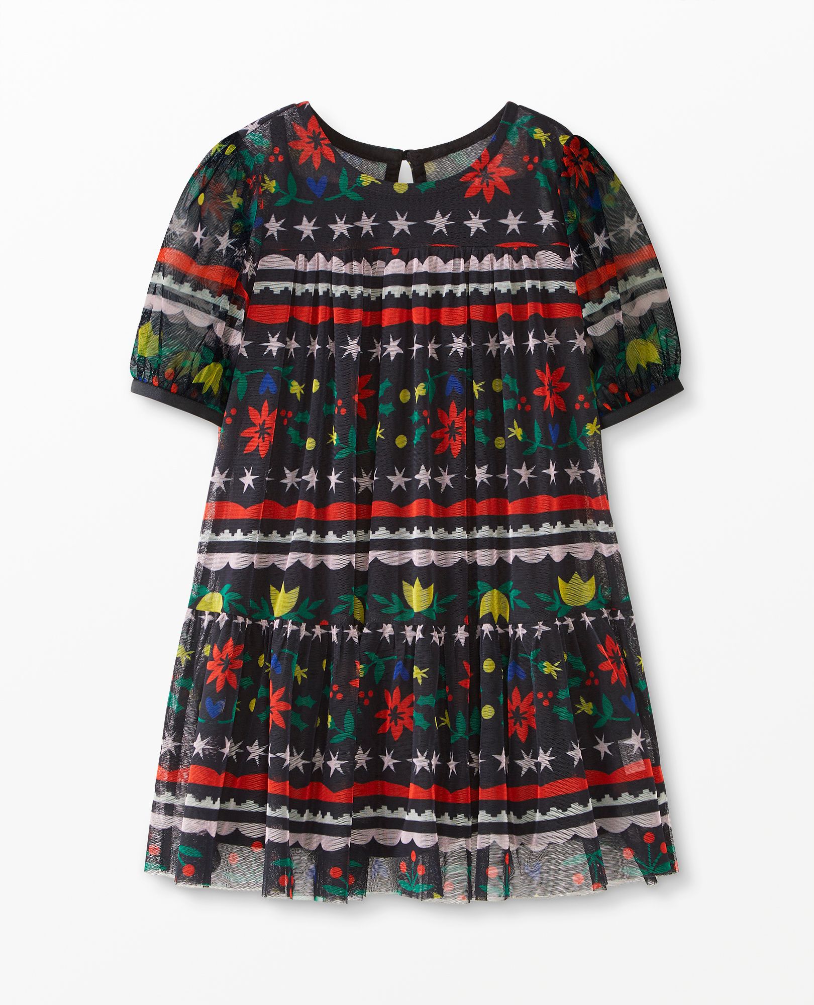 Flounce Tulle Dress