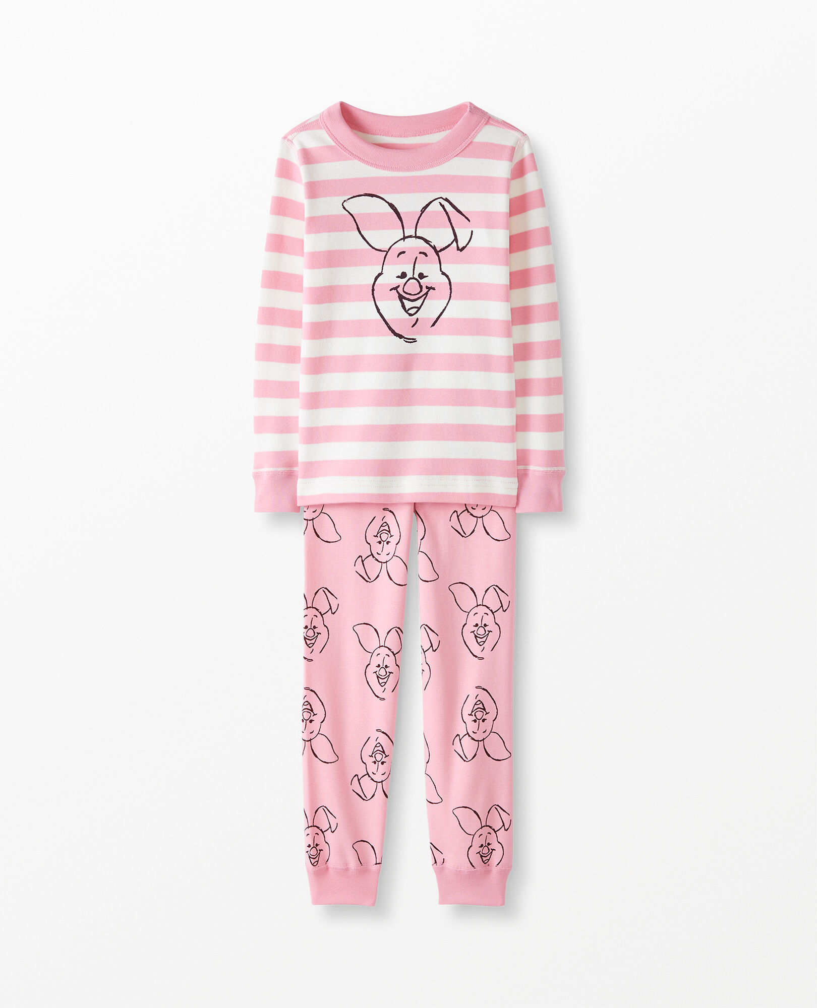 Disney Winnie The Pooh Long John Pajama Set