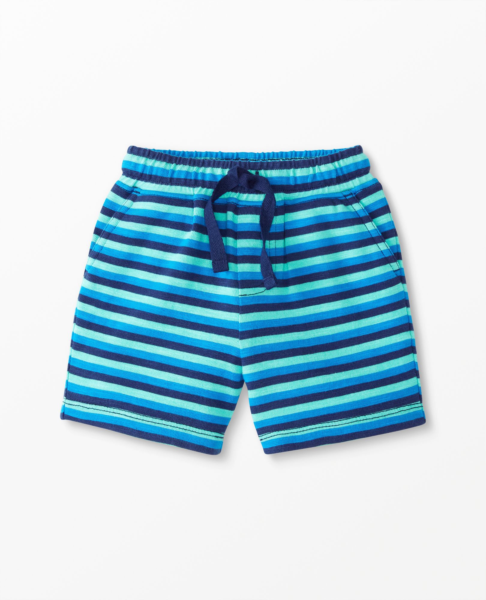 Baby Striped Shorts In Slub Cotton