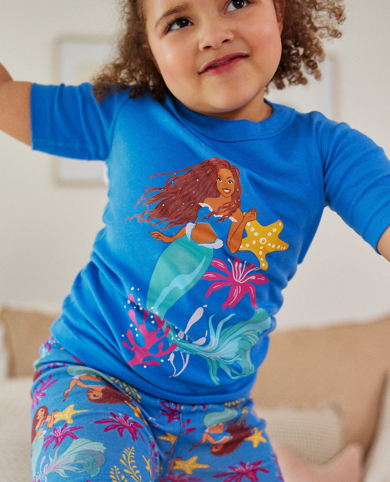 Disney's Little Mermaid Short John Pajama Set