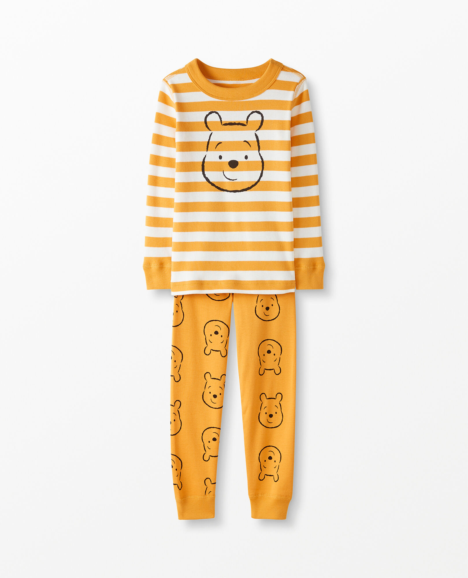 Disney Winnie The Pooh Long John Pajama Set