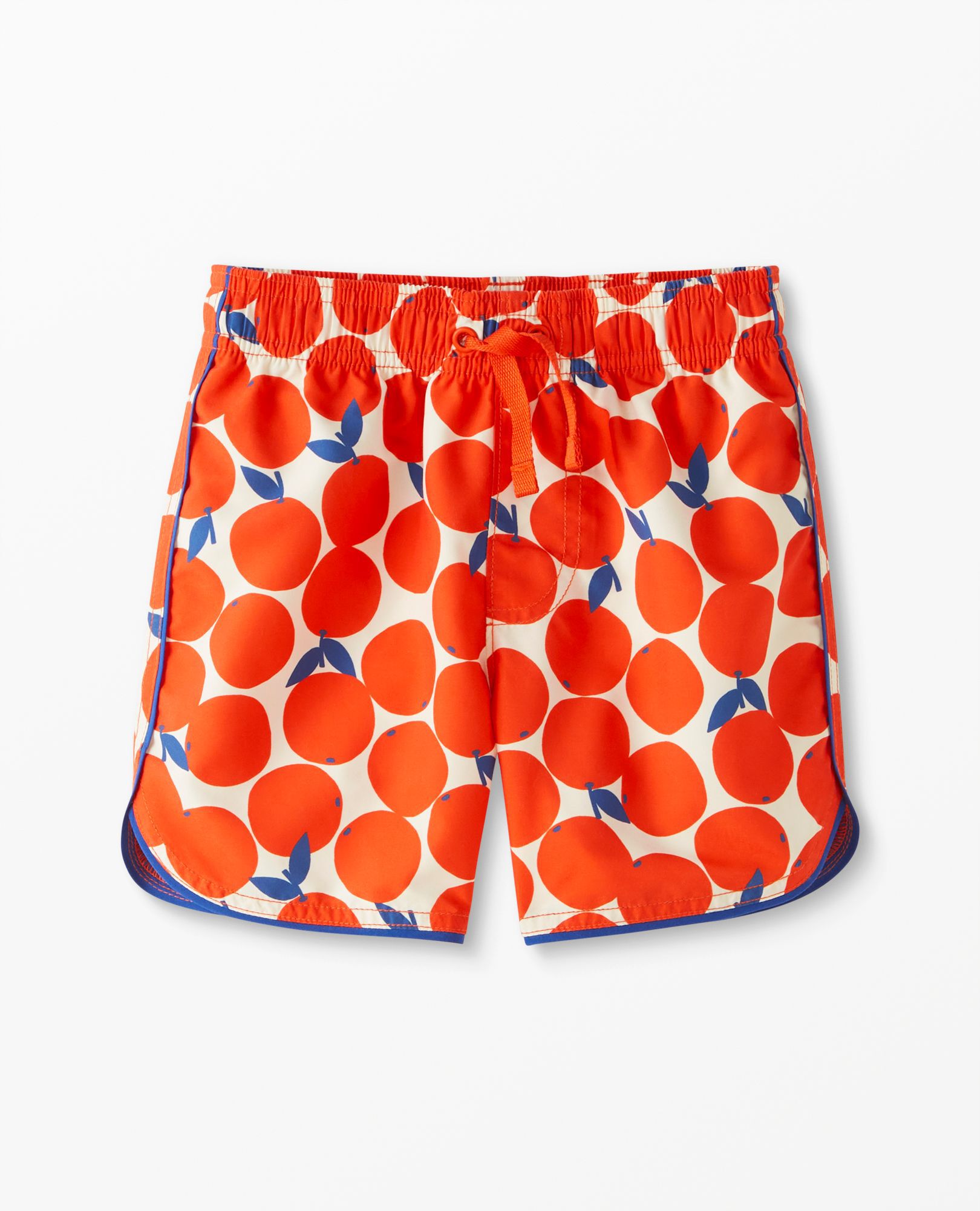 Print Dolphin Vent Swim Trunks