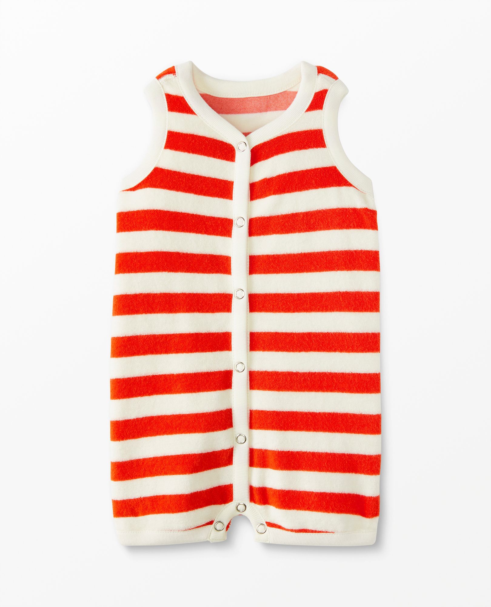 Baby Print Loop Terry Tank Romper