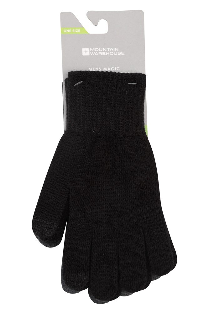 Magic Touchscreen Mens Gloves - 2Pk