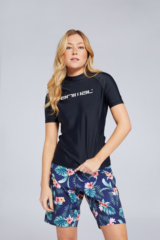 Animal Daisy Womens Recycled Rash Vest