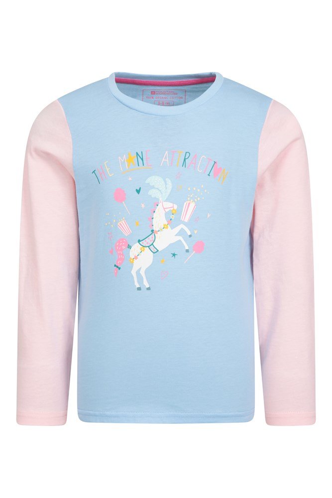 Kids Horse Printed Organic Tee