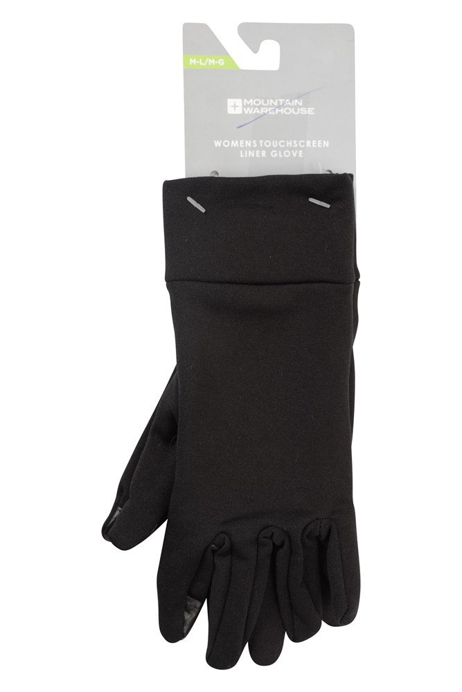Touch Screen Womens Liner Gloves