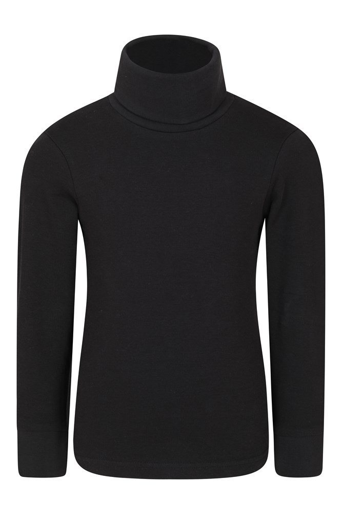 Meribel Kids Cotton Roll Neck Top