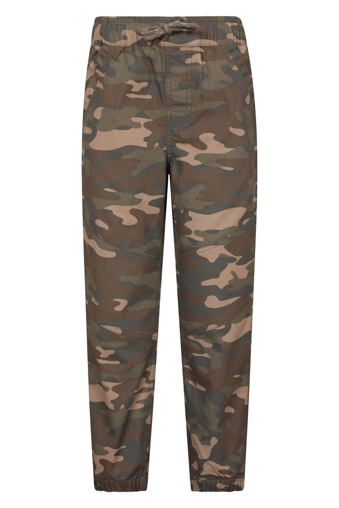Camo Kids Trousers with Reinforced Knees