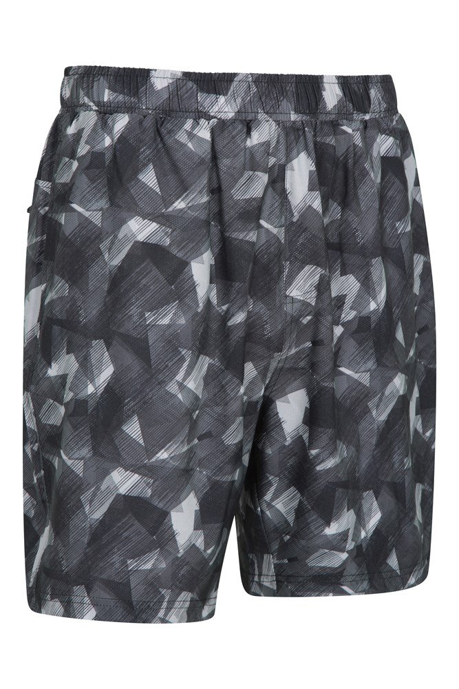 Hurdle Printed Mens Running Shorts