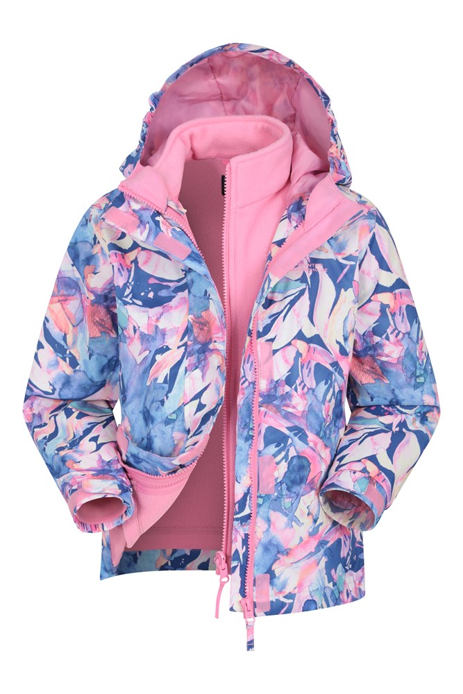 Aries Printed Waterproof Kids 3-in-1 Jacket