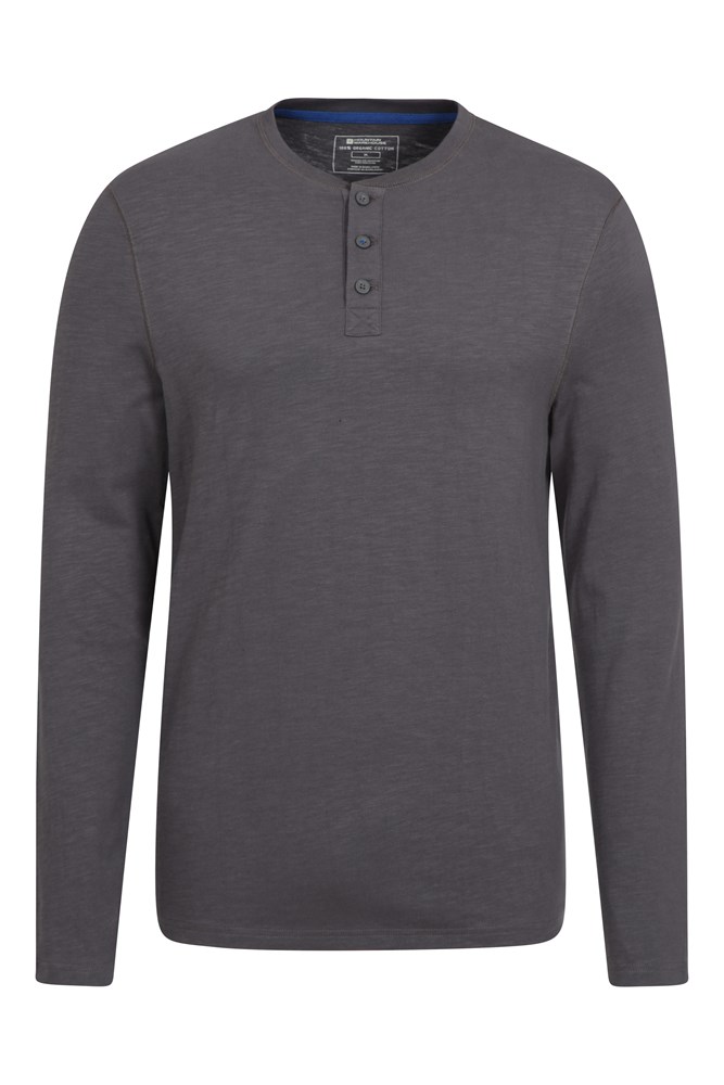 Truro Mens Organic Henley Tee