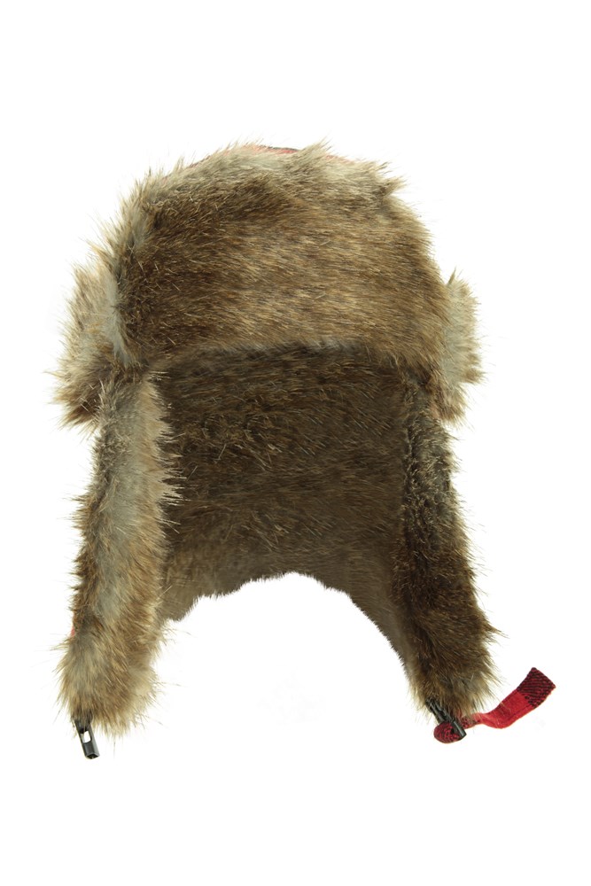 Gingham Check Mens Trapper Hat