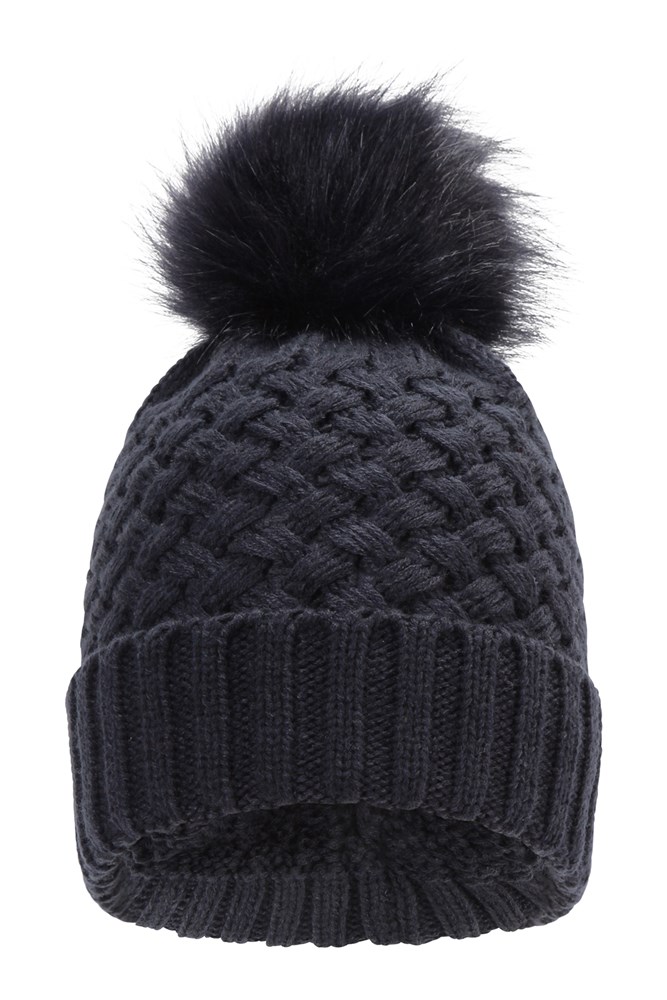 Lisbon Womens Pom-Pom Beanie