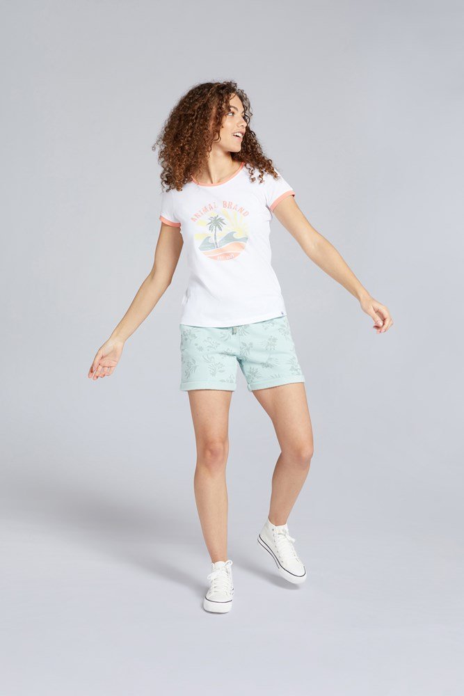 Animal Tegan Womens Organic Print T-shirt