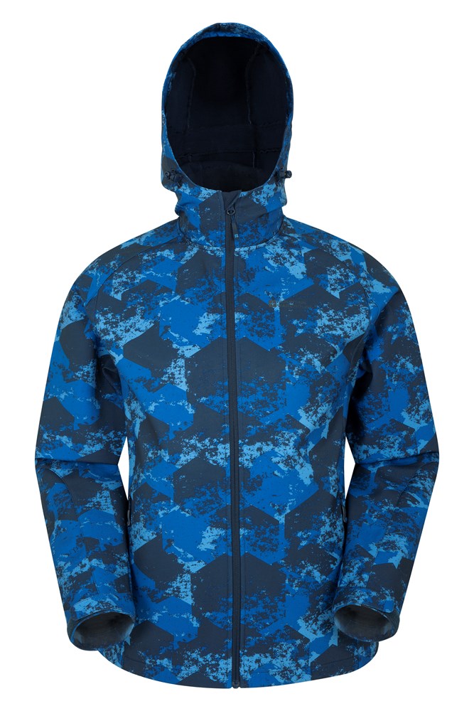 Exodus Printed Mens Showerproof Softshell