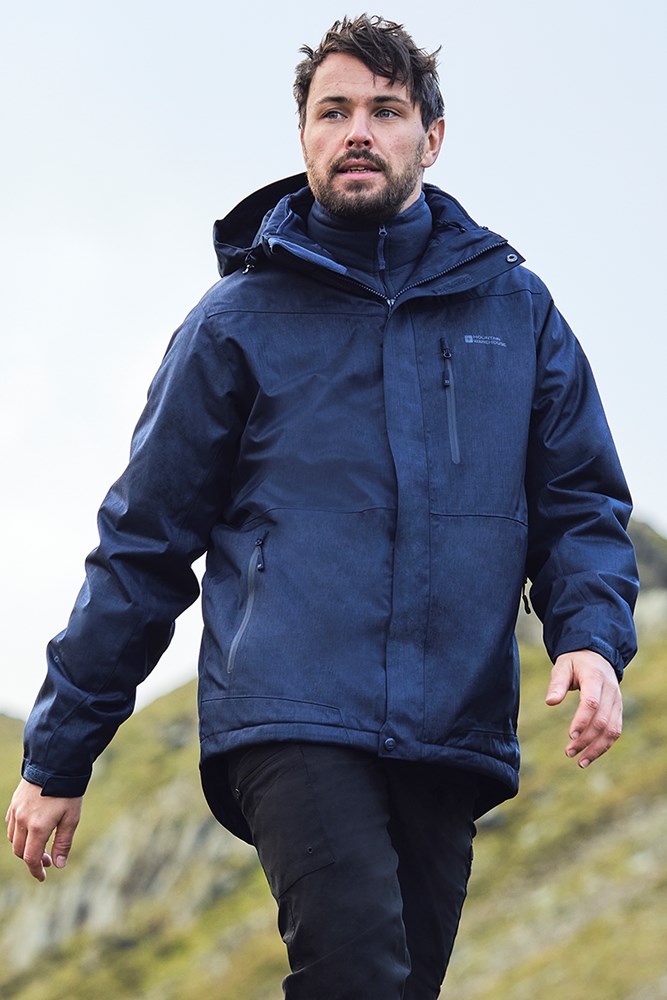 Bracken Melange 3 in 1 Mens Jacket