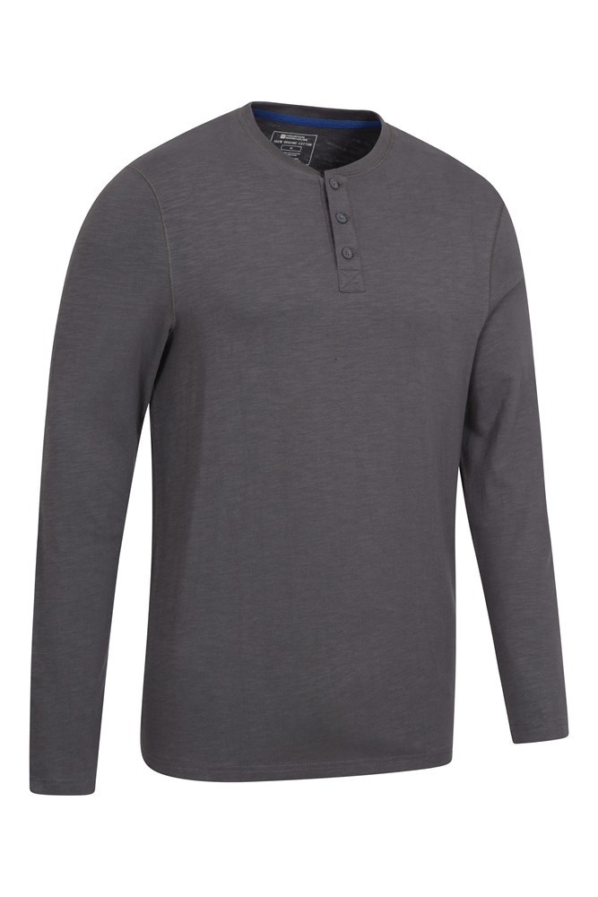 Truro Mens Organic Henley Tee