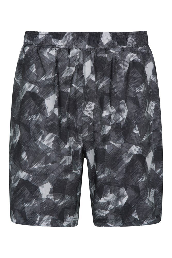 Hurdle Printed Mens Running Shorts