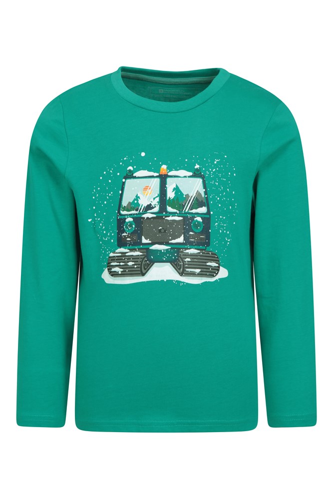 Kids Snow Truck Organic Tee