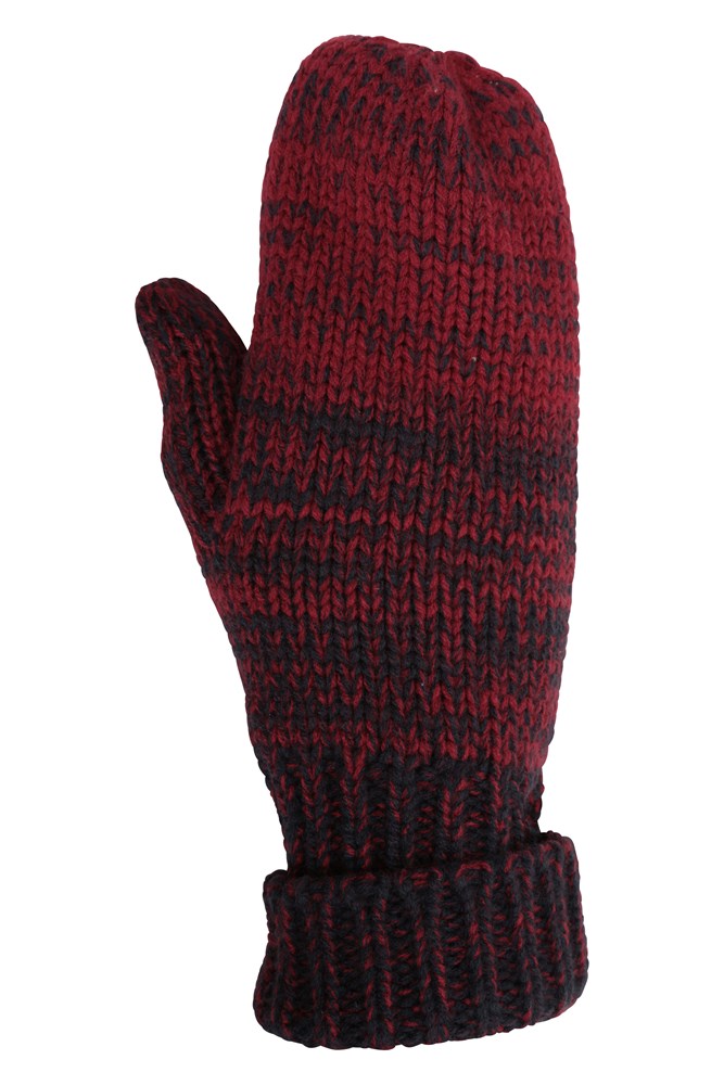 Womens Ombre Knit Mittens