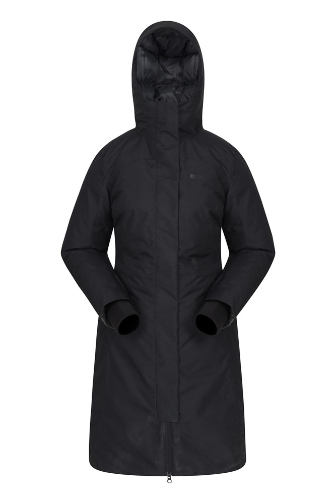 Polar Hybrid Womens Long Down Jacket