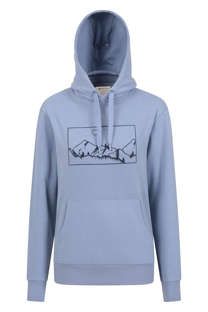 Landscape Printed Womens Hoodie