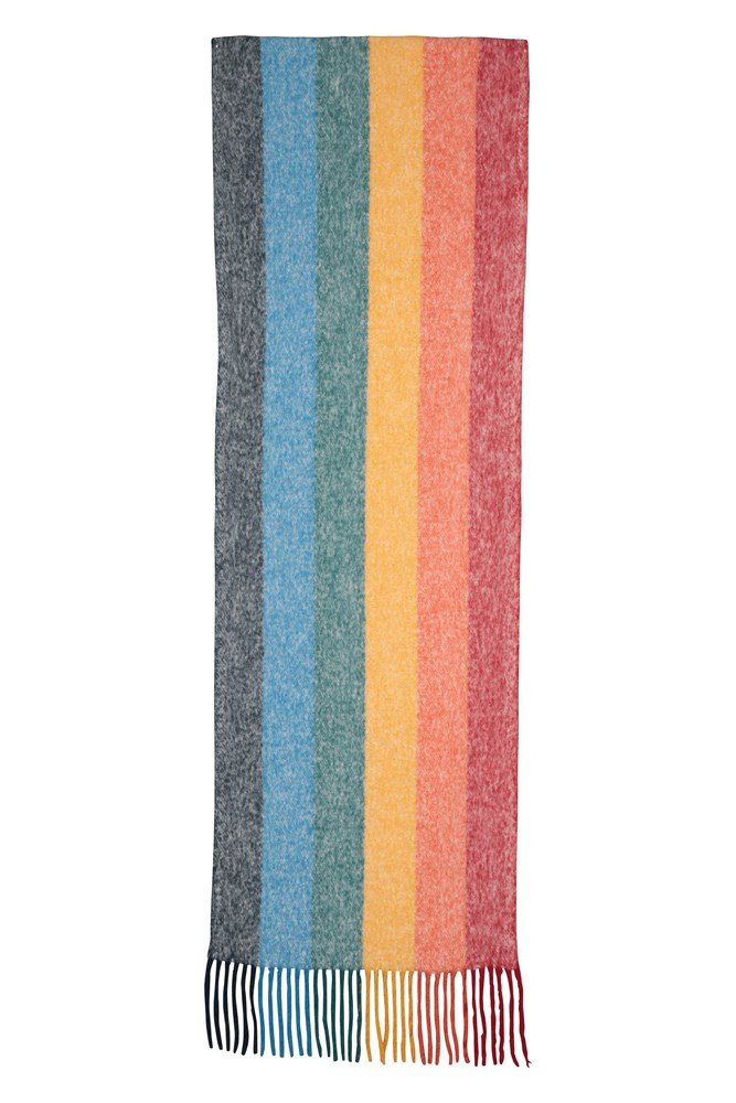 Rainbow Womens Blanket Scarf