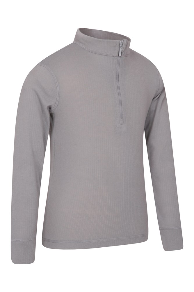 Talus Kids Zip Neck Base Layer Top