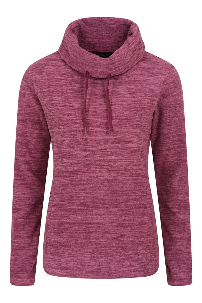 Snowdon Melange Womens Cowl Neck Fleece