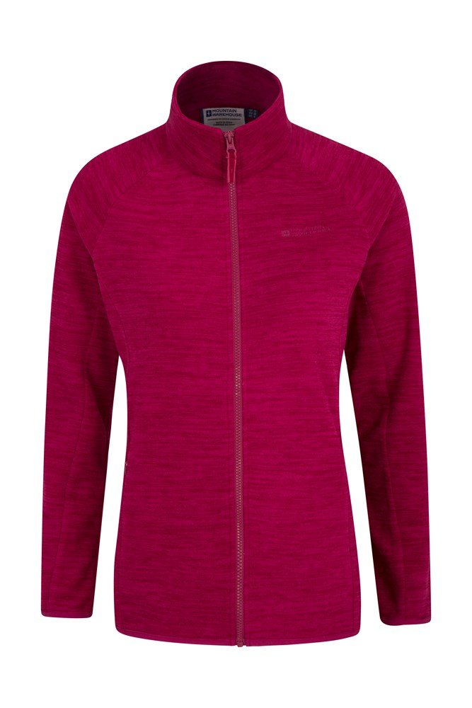 Snowdon Melange Womens Full-Zip Fleece