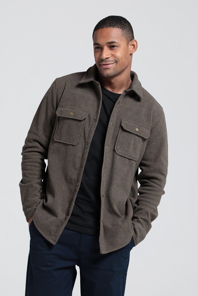Dresden Mens Twill Fleece Shirt