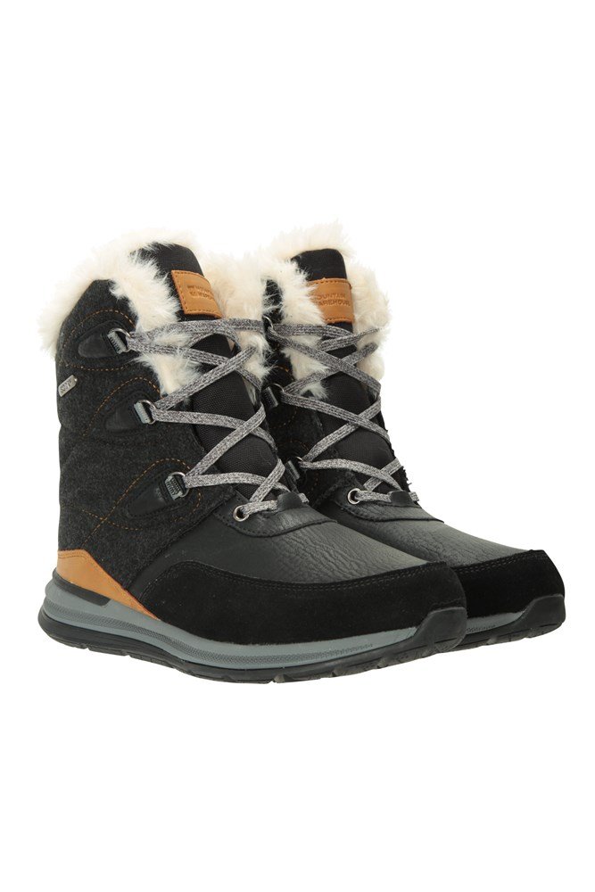 Ice Crystal Womens Waterproof Snow Boots