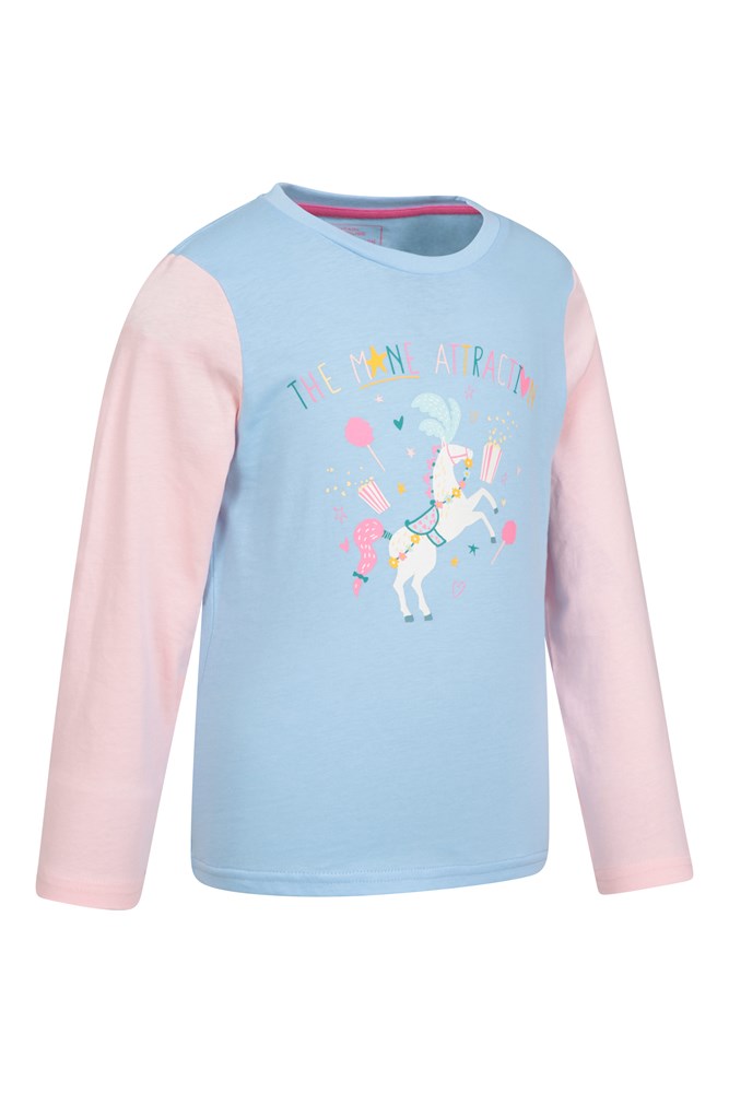 Kids Horse Printed Organic Tee