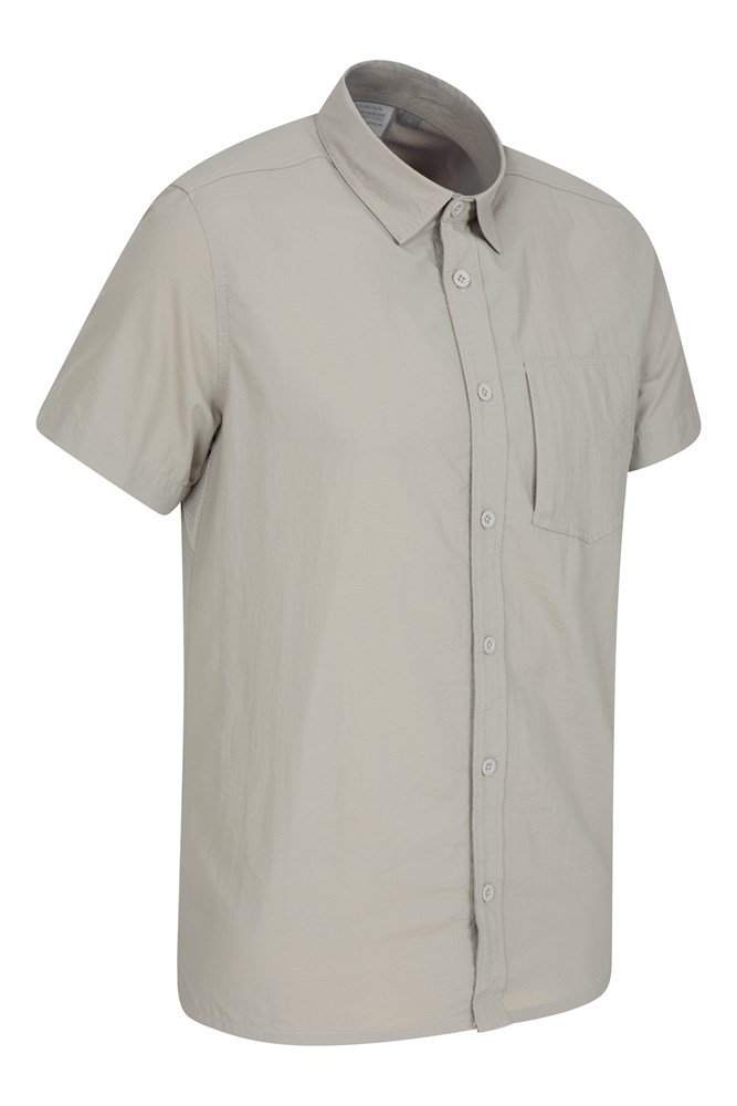 Navigator Anti-Mosquito Convertible Mens Short-Sleeve Shirt